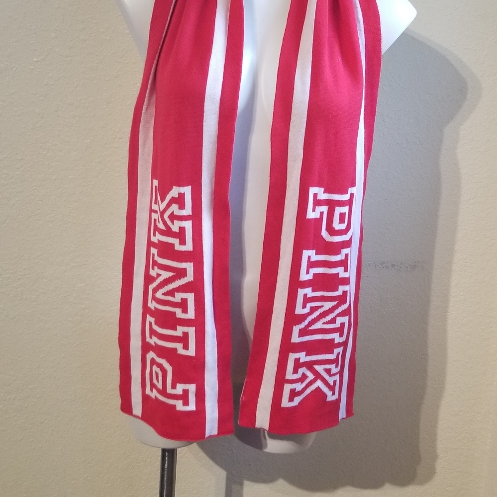 Victoria Secret pink scarf red‎ an white
